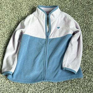 Toddler girl zip-up from OshKosh 3T lilac and darker purple long sleeve